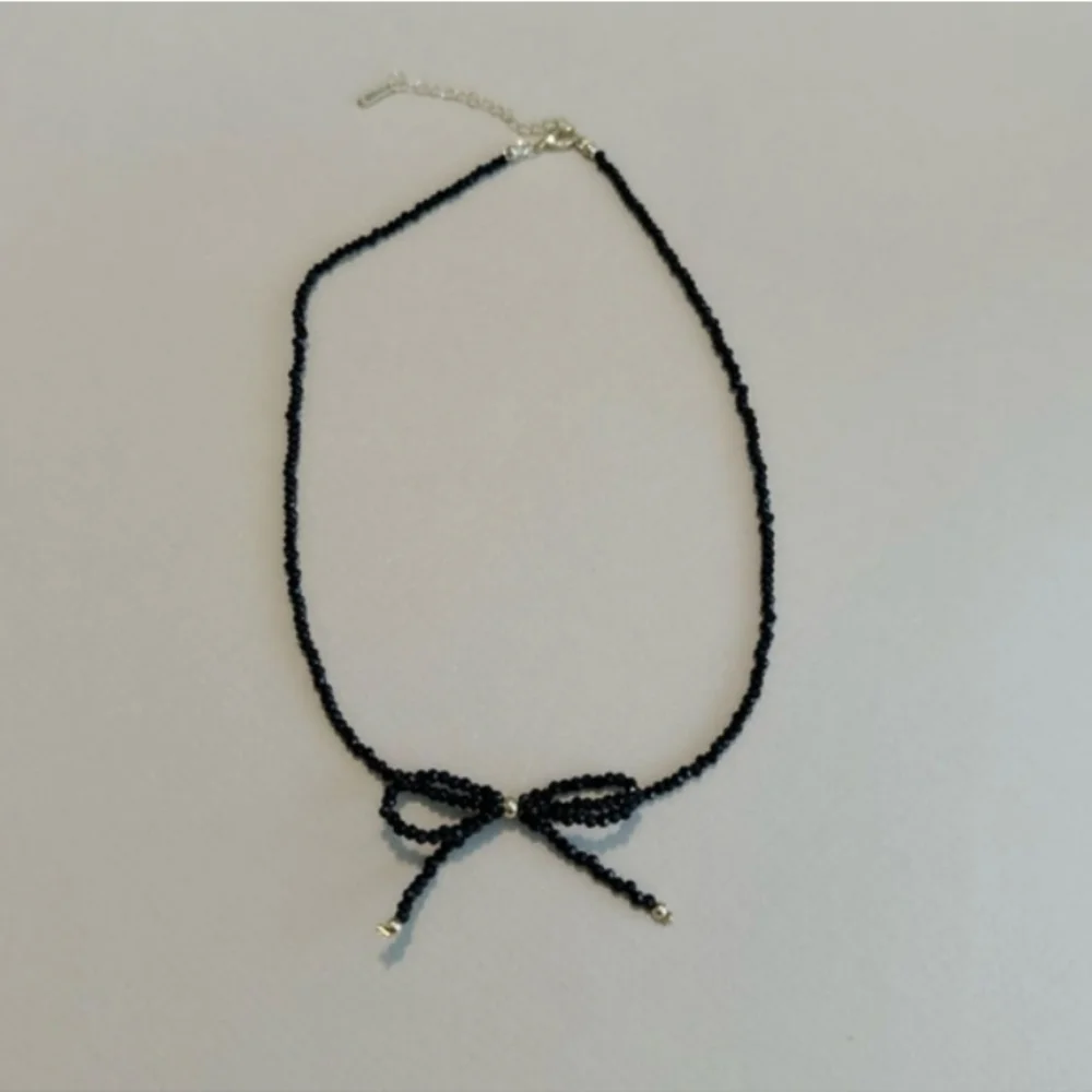 Free People Black Bow Choker Necklace - Picture 6 of 6